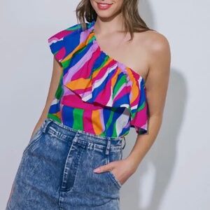 Bold One Shoulder Top NWT